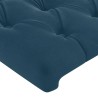 Tête de lit à LED Bleu foncé 203x16x78/88 cm Velours 582353582353