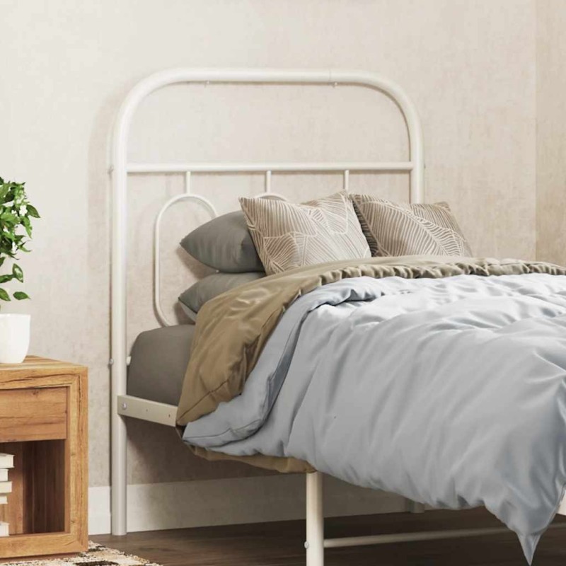 Tête de lit de remplacement métal blanc 75 cm 582356582356