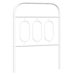 Tête de lit de remplacement métal blanc 75 cm 582356582356