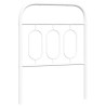 Tête de lit de remplacement métal blanc 75 cm 582356582356