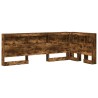 Tête de lit de rangement Chêne fumé 90 cm Bois d'ingénierie 582358582358