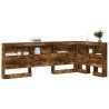 Tête de lit de rangement Chêne fumé 90 cm Bois d'ingénierie 582358582358