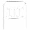 Tête de lit de remplacement métal blanc 80 cm 582359582359
