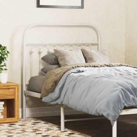 Tête de lit de remplacement métal blanc 90 cm 582361582361