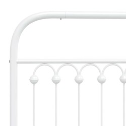 Tête de lit de remplacement métal blanc 90 cm 582361582361