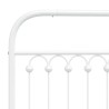 Tête de lit de remplacement métal blanc 90 cm 582361582361