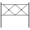 Tête de lit de remplacement métal noir 100 cm 582362582362