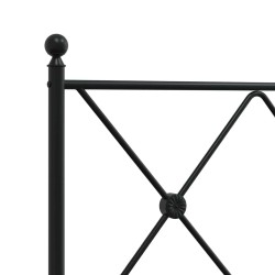 Tête de lit de remplacement métal noir 100 cm 582362582362