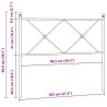 Tête de lit de remplacement métal noir 100 cm 582362582362