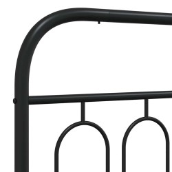 Tête de lit de remplacement métal noir 107 cm 582363582363