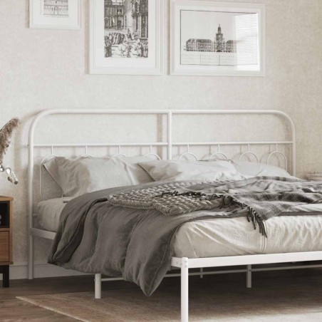 Tête de lit de remplacement métal blanc 160 cm 582365582365