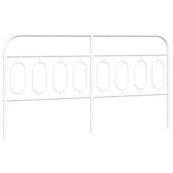 Tête de lit de remplacement métal blanc 160 cm 582365582365