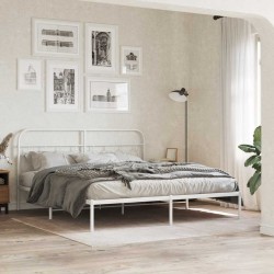 Tête de lit de remplacement métal blanc 160 cm 582365582365