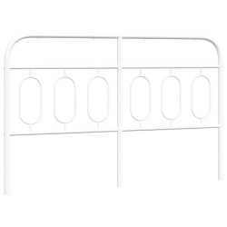 Tête de lit de remplacement métal blanc 150 cm 582366582366