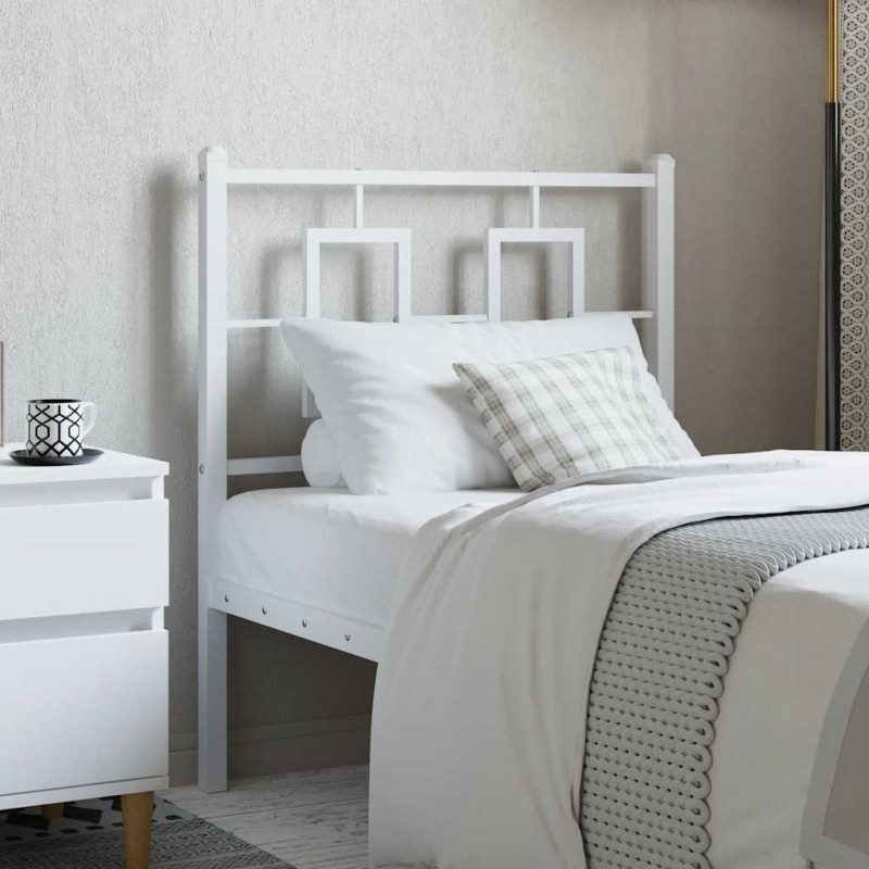 Tête de lit de remplacement métal blanc 75 cm 582368582368
