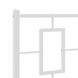 Tête de lit de remplacement métal blanc 75 cm 582368582368
