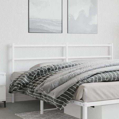 Tête de lit de remplacement métal blanc 200 cm 582377582377