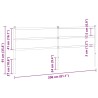 Tête de lit de remplacement métal blanc 200 cm 582377582377