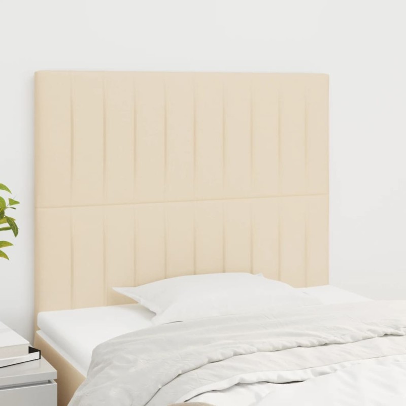 Tête de lit Crème 80x5x118/128 cm Tissu 582379582379
