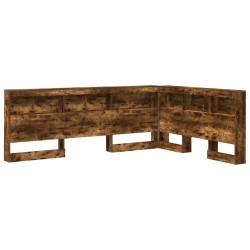 Tête de lit de rangement Chêne fumé 140 cm Bois d'ingénierie 582380582380