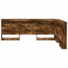 Tête de lit de rangement Chêne fumé 140 cm Bois d'ingénierie 582380582380