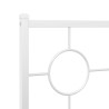 Tête de lit de remplacement métal blanc 75 cm 582382582382