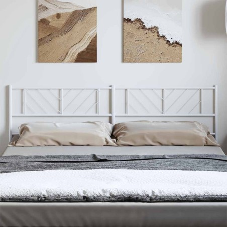 Tête de lit de remplacement métal blanc 193 cm 582383582383