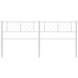 Tête de lit de remplacement métal blanc 193 cm 582383582383