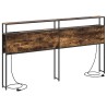 Tête de lit de rangement Chêne fumé Bois d'ingénierie 582384582384