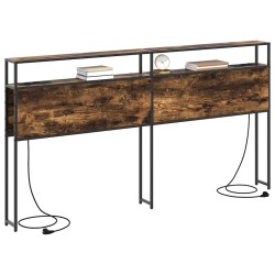 Tête de lit de rangement Chêne fumé Bois d'ingénierie 582384582384