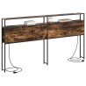 Tête de lit de rangement Chêne fumé Bois d'ingénierie 582384582384