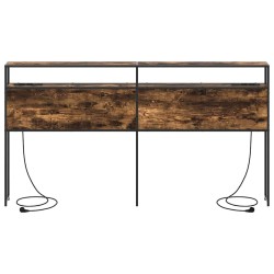 Tête de lit de rangement Chêne fumé Bois d'ingénierie 582384582384