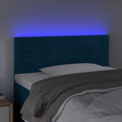 Tête de lit à LED Bleu foncé 80x5x78/88 cm Velours 582386582386