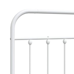 Tête de lit de remplacement métal blanc 120 cm 582403582403
