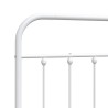 Tête de lit de remplacement métal blanc 120 cm 582403582403