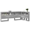 Tête de lit de rangement Gris Sonoma 90 cm Bois d'ingénierie 582404582404