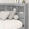 Tête de lit de rangement Gris Sonoma 90 cm Bois d'ingénierie 582404582404