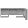 Tête de lit de rangement Gris Sonoma 90 cm Bois d'ingénierie 582404582404