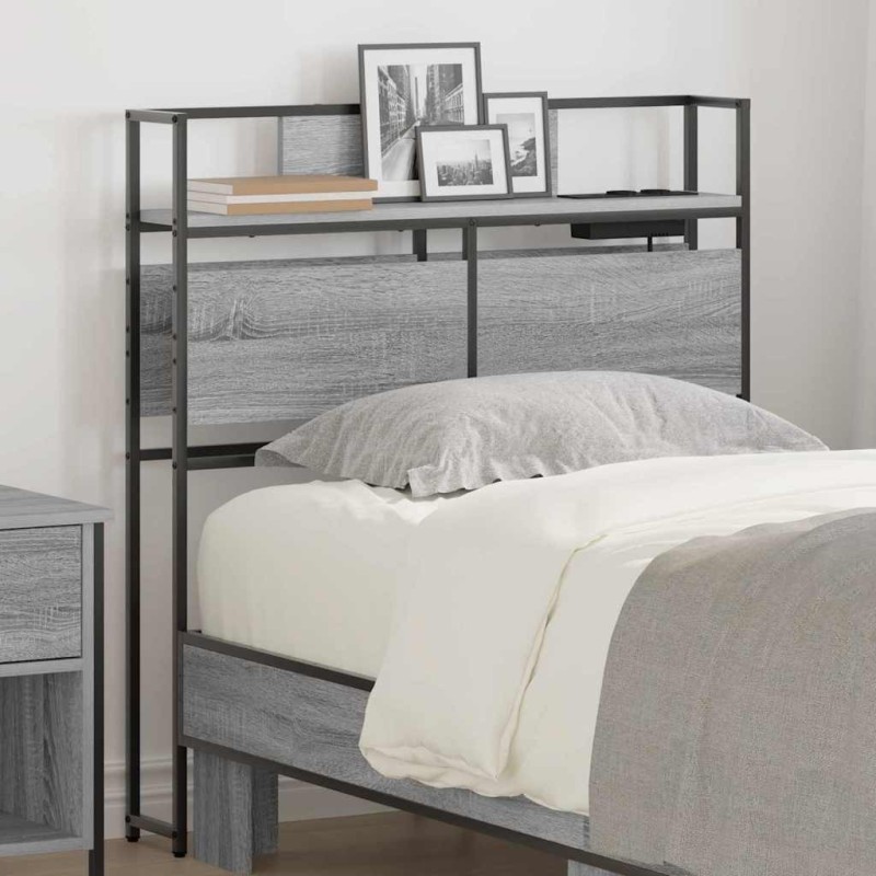 Tête de lit de rangement Sonoma gris Bois d'ingénierie 582406582406