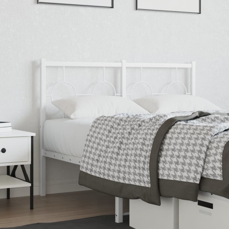 Tête de lit de remplacement métal blanc 120 cm 582408582408