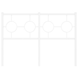 Tête de lit de remplacement métal blanc 120 cm 582408582408
