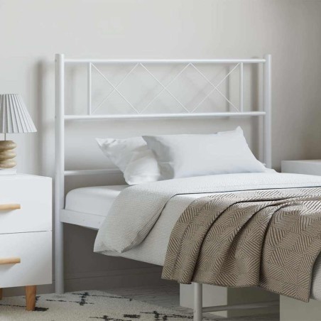 Tête de lit de remplacement métal blanc 100 cm 582409582409