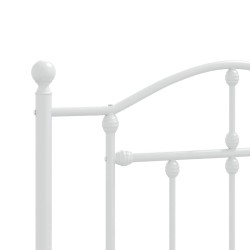 Tête de lit de remplacement métal blanc 100 cm 582411582411