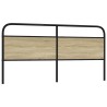 Tête de lit de remplacement chêne sonoma 180 cm acier et bois d'ingénierie 582412582412