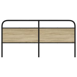 Tête de lit de remplacement chêne sonoma 180 cm acier et bois d'ingénierie 582412582412