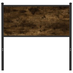 Tête de lit de remplacement chêne fumé 90 cm bois d'ingénierie et acier 582413582413