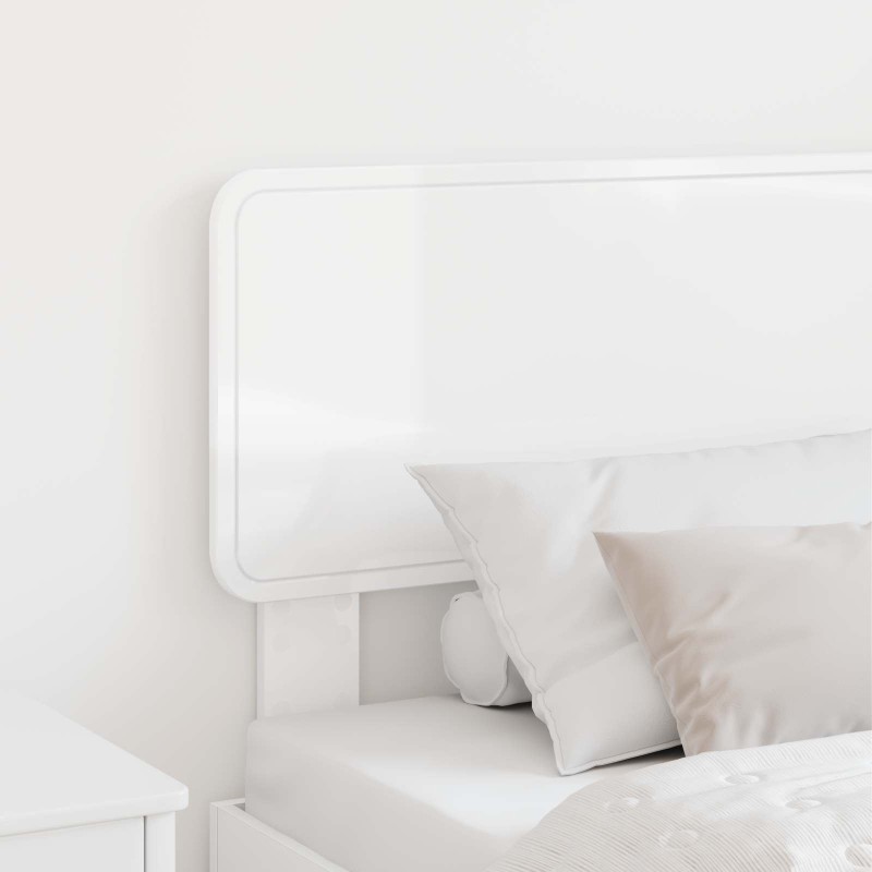 Tête de lit Blanc Brillant Bois d'ingénierie 582416582416