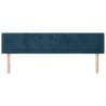 Tête de lit avec oreilles Bleu foncé 163x16x78/88 cm Velours 582421582421