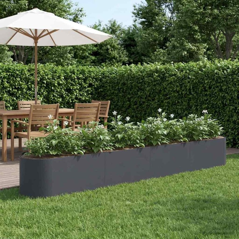 Jardin surélevé Anthracite 360 x 40 x 40 cm 582425582425