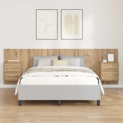 Tête de lit avec armoire 3 pcs Chêne artisanal 582428582428